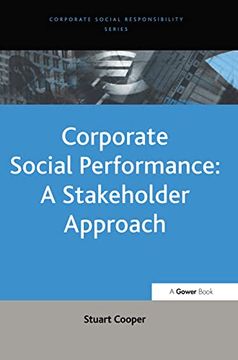 portada Corporate Social Performance: A Stakeholder Approach (Corporate Social Responsibility Series) (en Inglés)