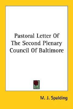 portada pastoral letter of the second plenary council of baltimore (in English)