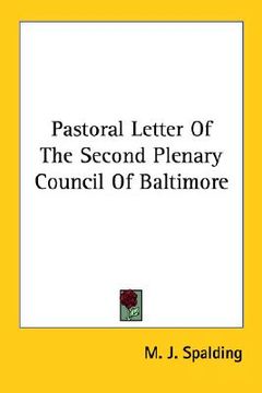 portada pastoral letter of the second plenary council of baltimore