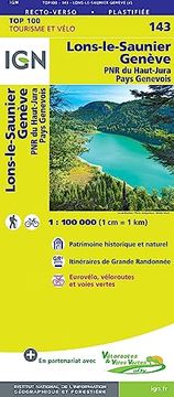 portada Lons-Le-Saunier Genève 1: 100 000: Ign Cartes top 100 - Straßenkarte