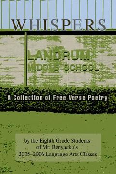 portada whispers: a collection of free verse poetry (en Inglés)