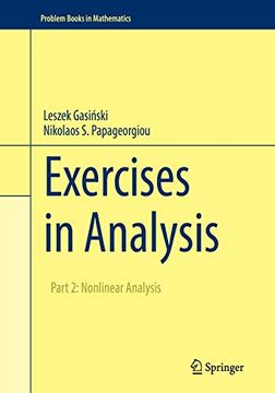portada Exercises in Analysis: Part 2: Nonlinear Analysis (Problem Books in Mathematics) (in English)