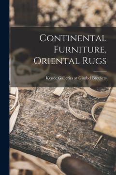 portada Continental Furniture, Oriental Rugs (en Inglés)