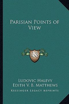 portada parisian points of view (en Inglés)