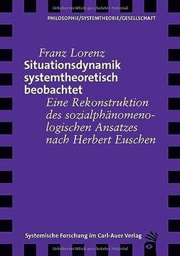 portada Situationsdynamik Systemtheoretisch Beobachtet (en Alemán)