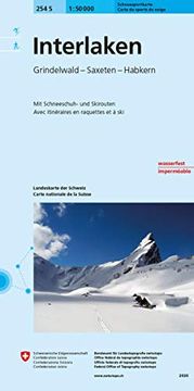 portada Interlaken ski Grindelwald-Saxeten-Habkern (Landeskarte der Schweiz) (en Inglés)