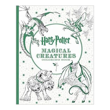 portada Harry Potter Magical Creatures Coloring Book (in English)