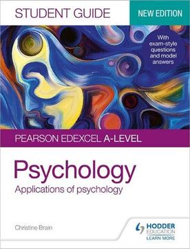 portada Pearson Edexcel A-Level Psychology Student Guide 2: Applications of Psychology (in English)