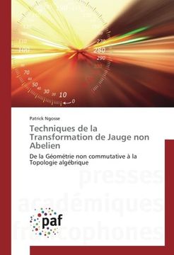 portada Techniques de la Transformation de Jauge non Abelien: De la Géométrie non commutative à la Topologie algébrique