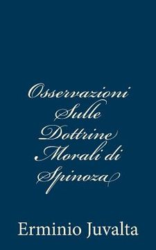 portada Osservazioni Sulle Dottrine Morali di Spinoza (en Italiano)