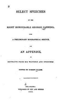 portada Select speeches of the Right Honourable George Canning