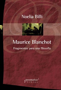 portada Maurice Blanchot Fragmentos Para una Filosofia