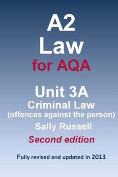 portada A2 Law for AQA Unit 3A Criminal Law (offences against the person) (in English)