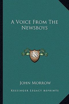 portada a voice from the newsboys (en Inglés)