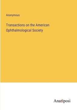 portada Transactions on the American Ophthalmological Society (en Inglés)