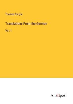 portada Translations From the German: Vol. 1 