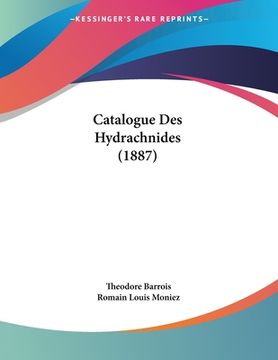 portada Catalogue Des Hydrachnides (1887) (en Francés)