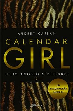 portada Calendar Girl 3. Julio Agosto Septiembre