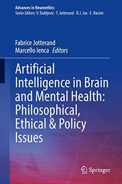 portada Artificial Intelligence in Brain and Mental Health: Philosophical, Ethical & Policy Issues (en Inglés)