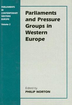 portada parliaments and pressure groups in western europe (en Inglés)