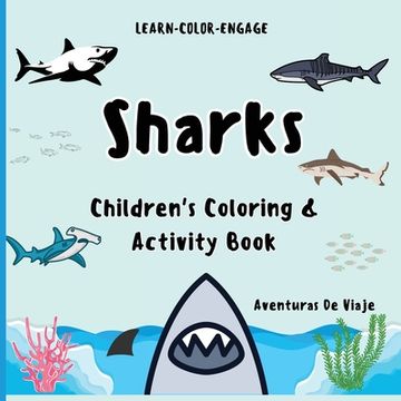 portada Sharks: With Fun and Safe Shark Facts for Children (en Inglés)