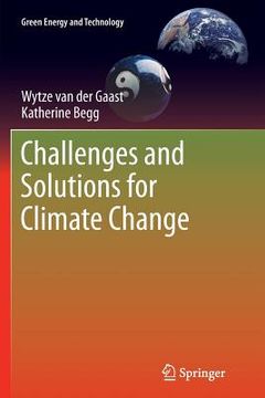 portada Challenges And Solutions For Climate Change (green Energy And Technology) (en Inglés)