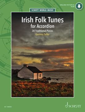 portada Irish Folk Tunes for Accordion: 30 Traditional Pieces. Accordion: (en Inglés)