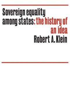 portada Sovereign Equality Among States: The History of an Idea (en Inglés)