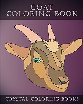 portada Goat Coloring Book: 30 Simple Goat Face Line Drawing Coloring Pages (Animal) (Volume 6) (en Inglés)