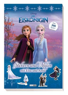 portada Disney die Eiskönigin: Stickern und Malen mit Elsa und Anna