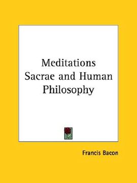 portada meditations sacrae and human philosophy (in English)