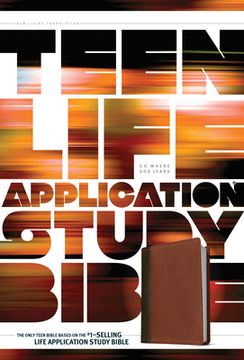 portada Tyndale nlt Teen Life Application Study Bible (Leatherlike, Brown), nlt Study Bible With Notes and Features, Full Text new Living Translation (in English)