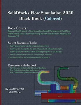 portada Solidworks Flow Simulation 2020 Black Book (Colored) (en Inglés)