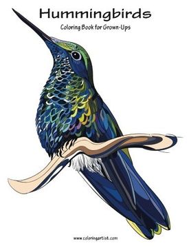 portada Hummingbirds Coloring Book for Grown-Ups 1 (Volume 1)