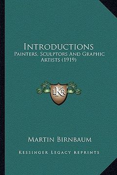 portada introductions: painters, sculptors and graphic artists (1919) (en Inglés)