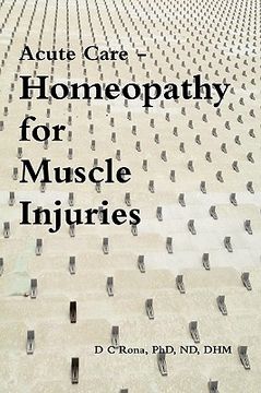 portada acute care - homeopathy for muscle injuries (en Inglés)