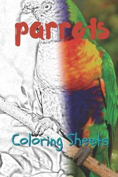 portada Parrot Coloring Sheets: 30 Parrot Drawings, Coloring Sheets Adults Relaxation, Coloring Book for Kids, for Girls, Volume 14 (en Inglés)