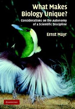 portada What Makes Biology Unique? Considerations on the Autonomy of a Scientific Discipline (in English)