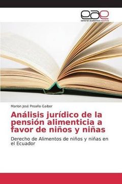 portada Análisis jurídico de la pensión alimenticia a favor de niños y niñas