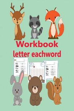 portada Workbook Letter Eachword: Game Fine the Missing Number Devolop Trace Letters Preschool Practice Reading (en Inglés)
