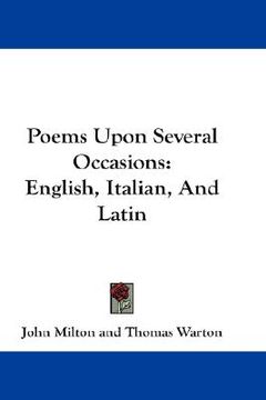 portada poems upon several occasions: english, italian, and latin (in English)