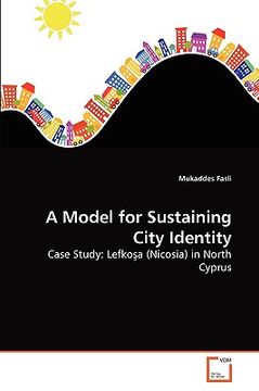 portada a model for sustaining city identity (en Inglés)