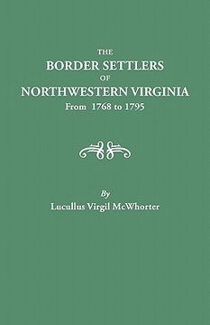 portada border settlers of northeastern virginia from 1768 to 1795 (in English)
