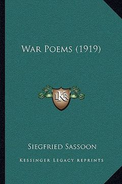 portada war poems (1919) (en Inglés)