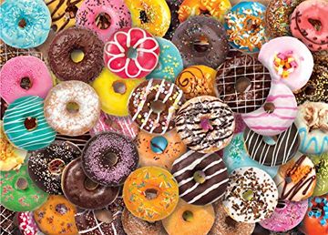 portada Donuts Jigsaw Puzzle: 1,000 Pieces (in English)