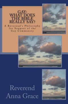 portada Gay: What Does the Bible Really Say?: A Reverend's Philosophy in Support of the Gay Community (en Inglés)