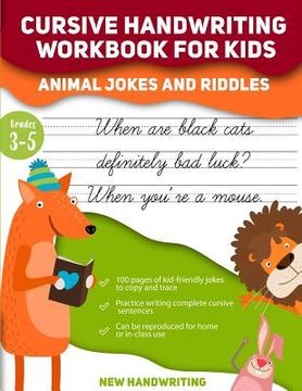 portada Cursive Handwriting Workbook for Kids (en Inglés)