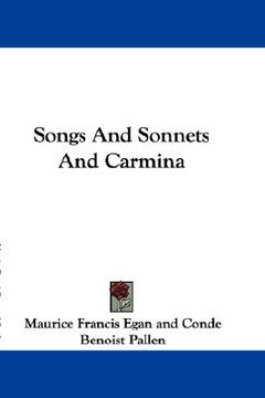 portada songs and sonnets and carmina (in English)
