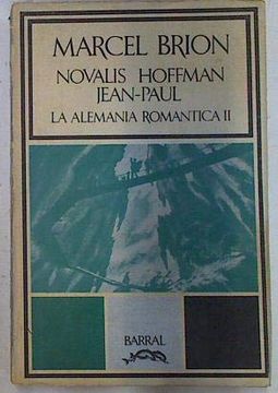 portada Novalis Hoffman Jean Paul Alemania Romantica i i