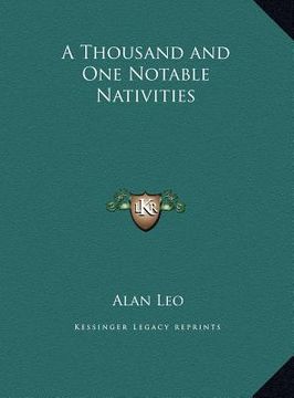 portada a thousand and one notable nativities (en Inglés)